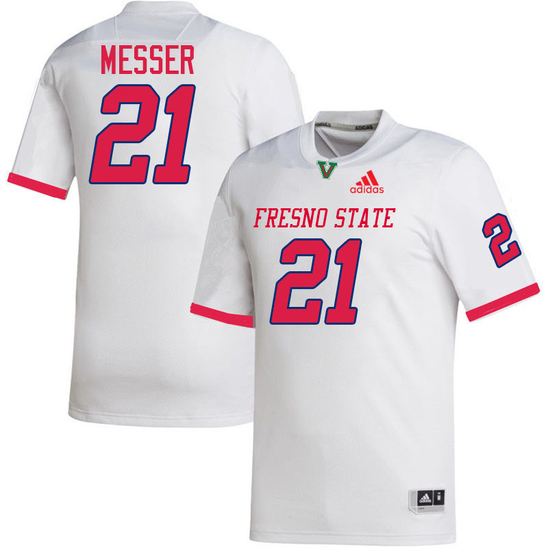 Fresno State Bulldogs #21 Dale Messer College Football Jerseys,Uniforms-White Fresno State Bulldogs #21 Dale Messer College Football Jerseys,Uniforms-White